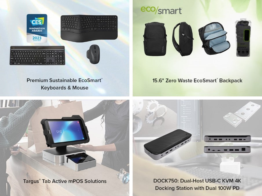 Targus Introduces New Lineup of Laptop Cases and Tech Accessories at CES 2023 to Empower a Seamless Life and Sustainable Future