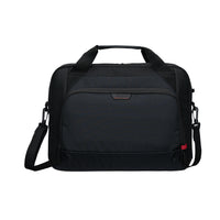 black targus laptop briefcase on white background