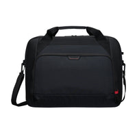 targus laptop briefcase black on white background