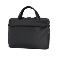 Black briefcase on a white background