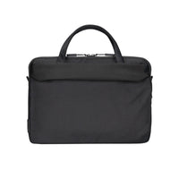 Black briefcase on a white background