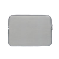 Gray laptop sleeve on a white background