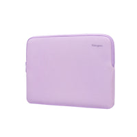 Purple laptop sleeve with Targus brand name on a white background