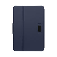 Dark blue tablet case on a white background