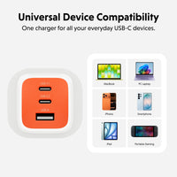 HyperJuice Flex 65W GaN Charger - Orange (EU)