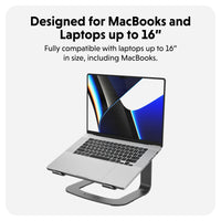 HyperSpace® Ergonomic Laptop Stand - Space Grey