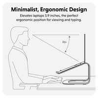 HyperSpace® Ergonomic Laptop Stand - Space Grey