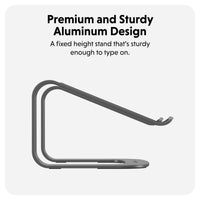 HyperSpace® Ergonomic Laptop Stand - Space Grey