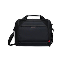 black targus laptop briefcase on white background