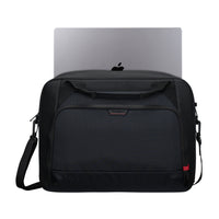 targus laptop briefcase black on white background