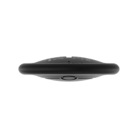 Black electronic device on a white background