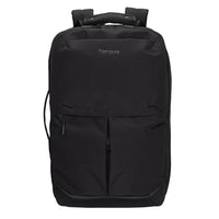 Targus black laptop backpack front view 