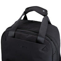Targus black laptop backpack top handle detail