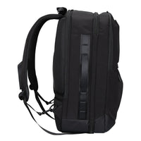 Targus black laptop backpack side view