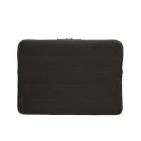 Black laptop sleeve on a white background