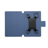 blue tablet case on white background