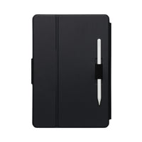 Black targus universal case on white background with stylus