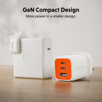 HyperJuice Flex 65W GaN Charger - Orange (EU)