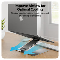 HyperSpace™ Ergonomic Adjustable Laptop Stand - Space Grey