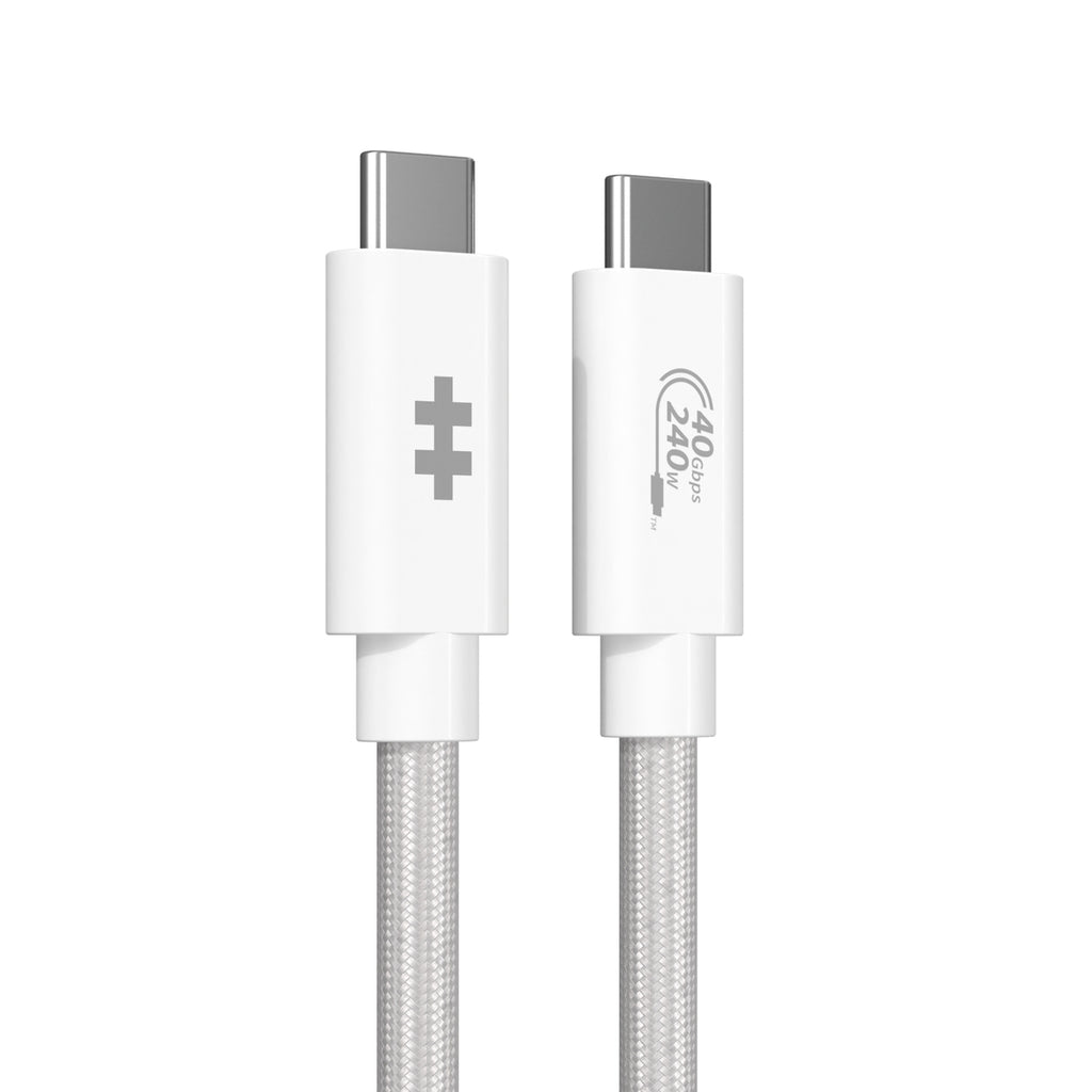 Hyperadaptor Hyper® HyperDrive Next USB4 Type-C Performance Cable (1.2m/4ft) - White