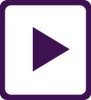 Video icon - purple graphic of a triangle pointing to the right in the center of a square outline
