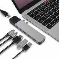 Hyper USB Hubs HyperDrive NET 6-in-2 USB-C Hub - Grey GN28N-GRAY 6941921145125