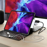 Hyper USB Hubs HyperDrive 4-in-1 USB-C Hub for iPad Pro/Air - Silver HD319E-SILVER 6941921145859
