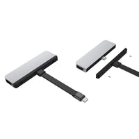 Hyper USB Hubs HyperDrive 6-in-1 USB-C Hub for iPad Pro/Air - Silver HD319B-SILVER 6941921145835