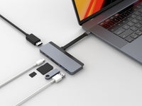 Hyper USB Hubs HyperDrive DUO 7-in-2 USB-C Hub - Silver