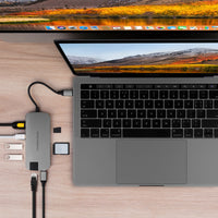 Hyper USB Hubs HyperDrive SLIM 8-in-1 USB-C Hub - Grey