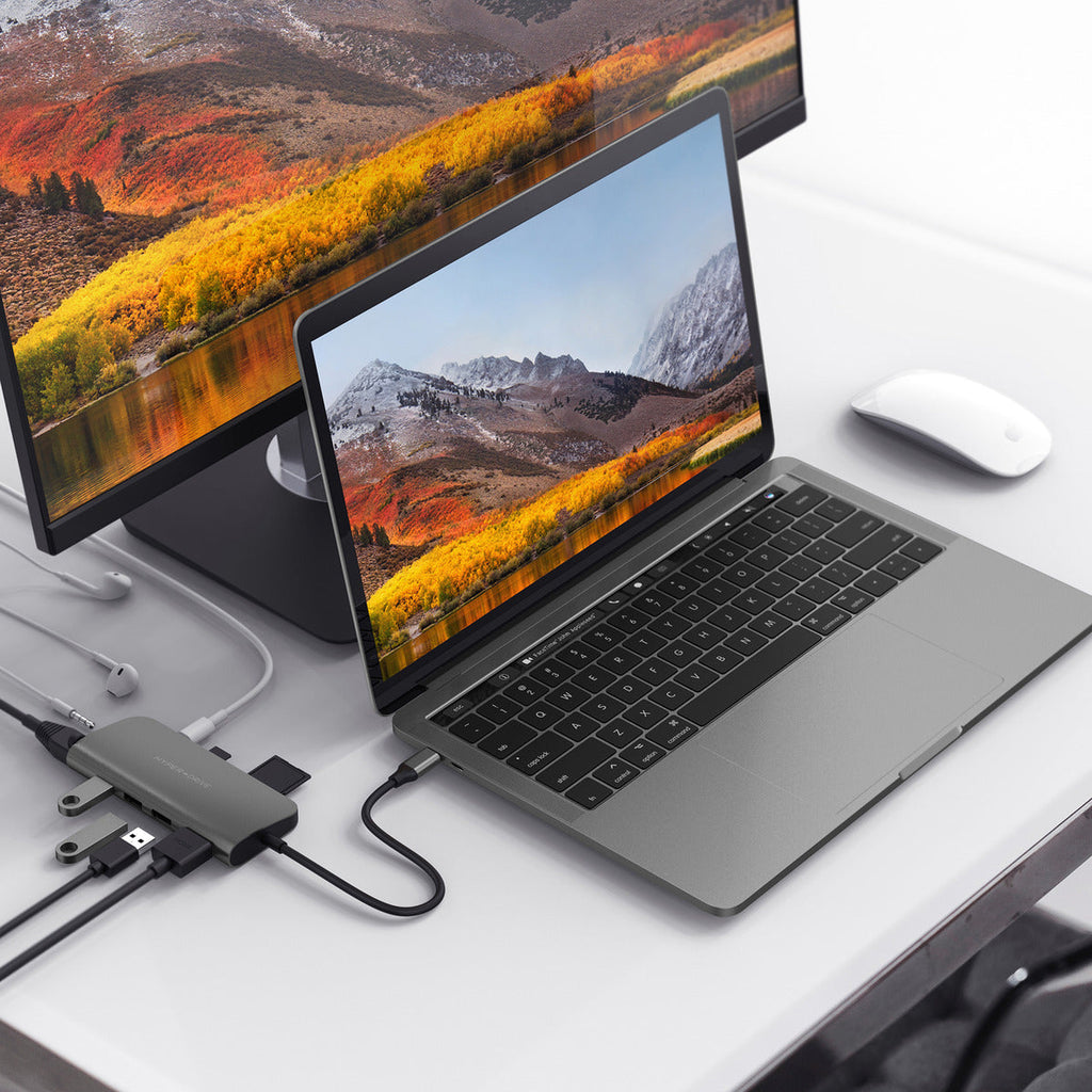Hyper USB Hubs HyperDrive POWER 9-in-1 USB-C Hub - Grey