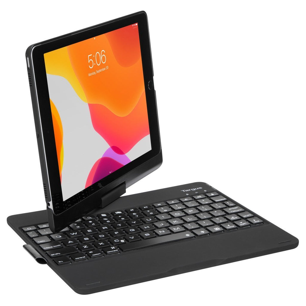 Targus Tablet Cases VersaType™ for iPad® (9th, 8th and 7th gen.) 10.2-inch, iPad Air® 10.5-inch, iPad Pro 10.5-inch (German) - Black THZ857DE 5051794033557
